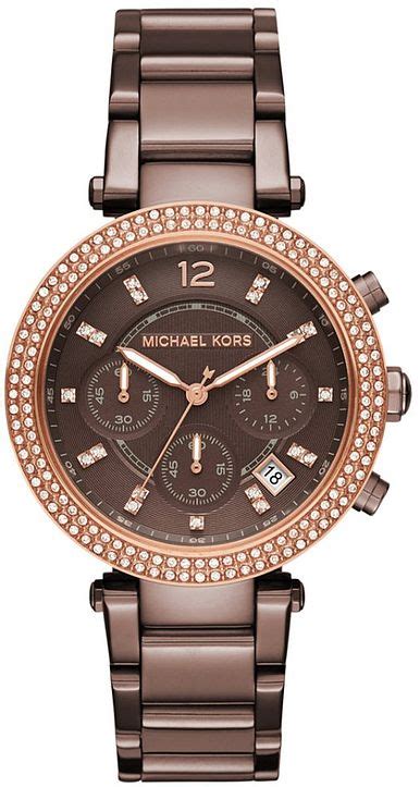 mk6378 michael kors|Women's Michael Kors Parker Sable Chocolate Chronograph .